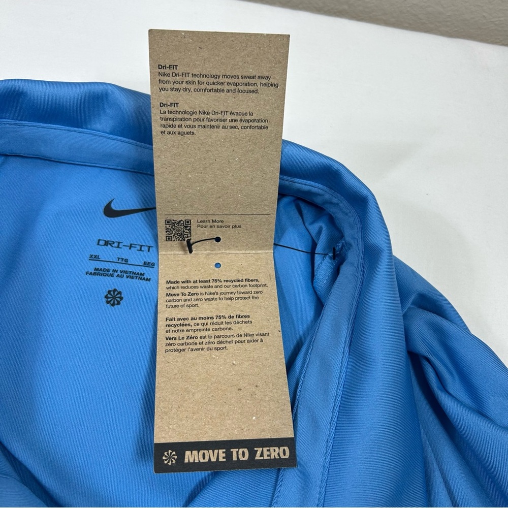 Nike FZ7495-489 Dri-FIT Men's Light Blue Golf Polo Shirt XXL - Picture 6 of 13